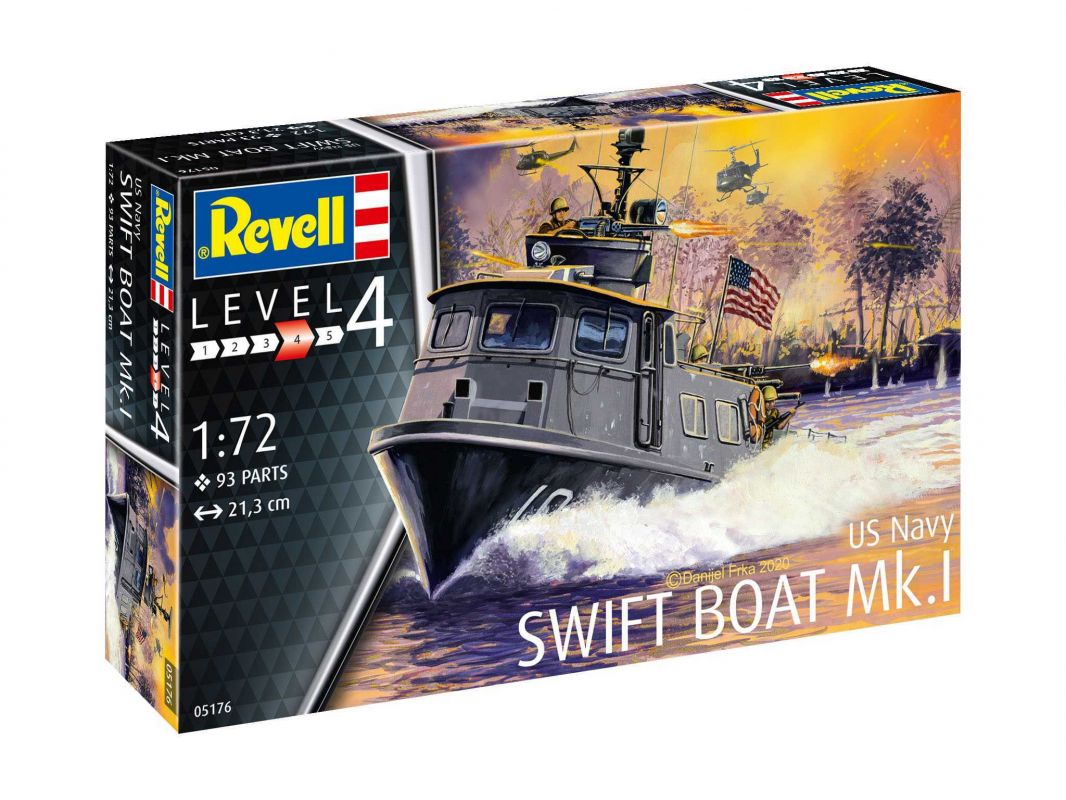 ModelSet loď 65176 - US Navy SWIFT BOAT Mk.I (1:72) Revell