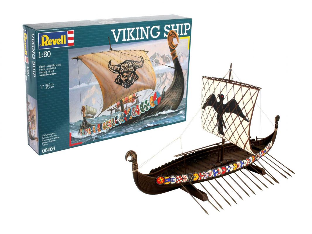 ModelSet loď 65403 - Viking Ship (1:50) Revell