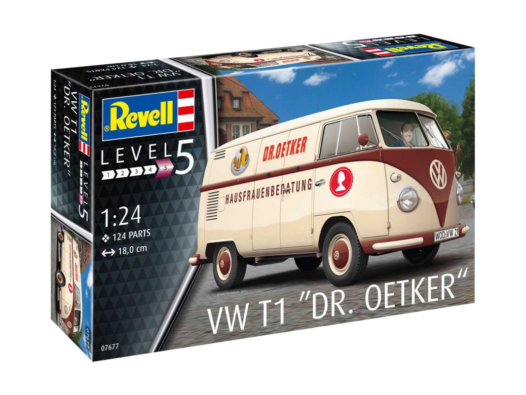 Plastic ModelKit auto 07677 - VW T1 "Dr. Oetker" (1:24) Revell