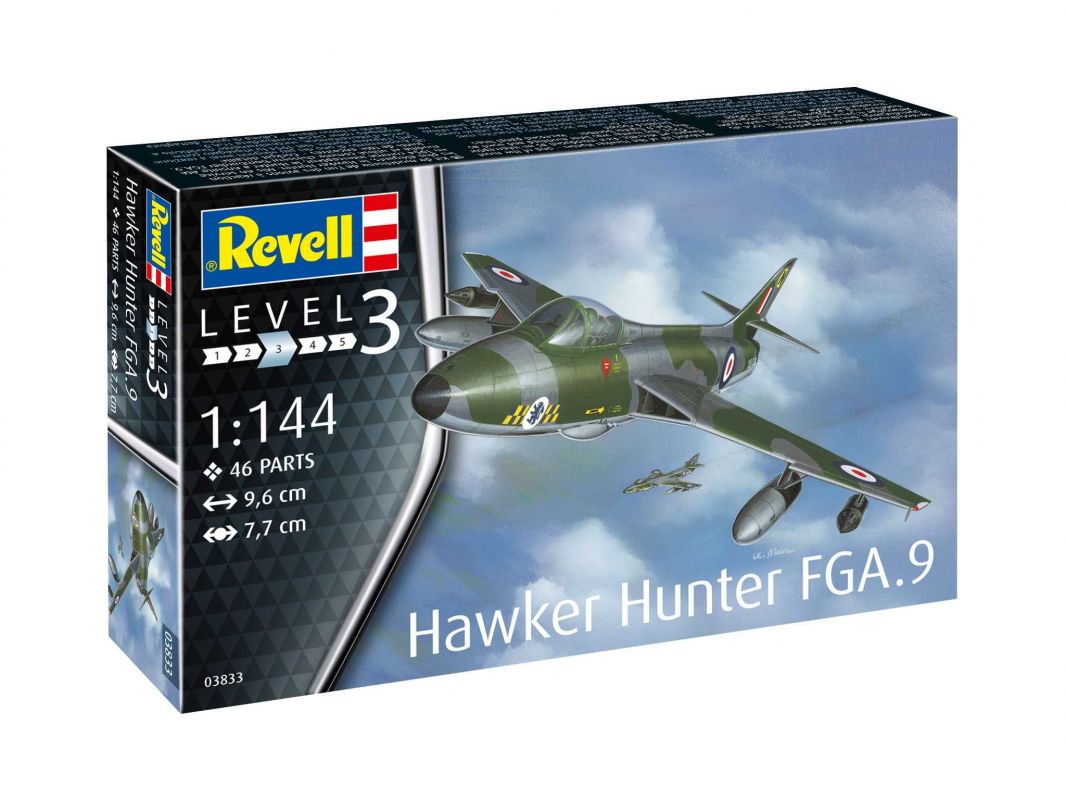 Plastic ModelKit letadlo 03833 - Hawker Hunter FGA.9 (1:144) Revell