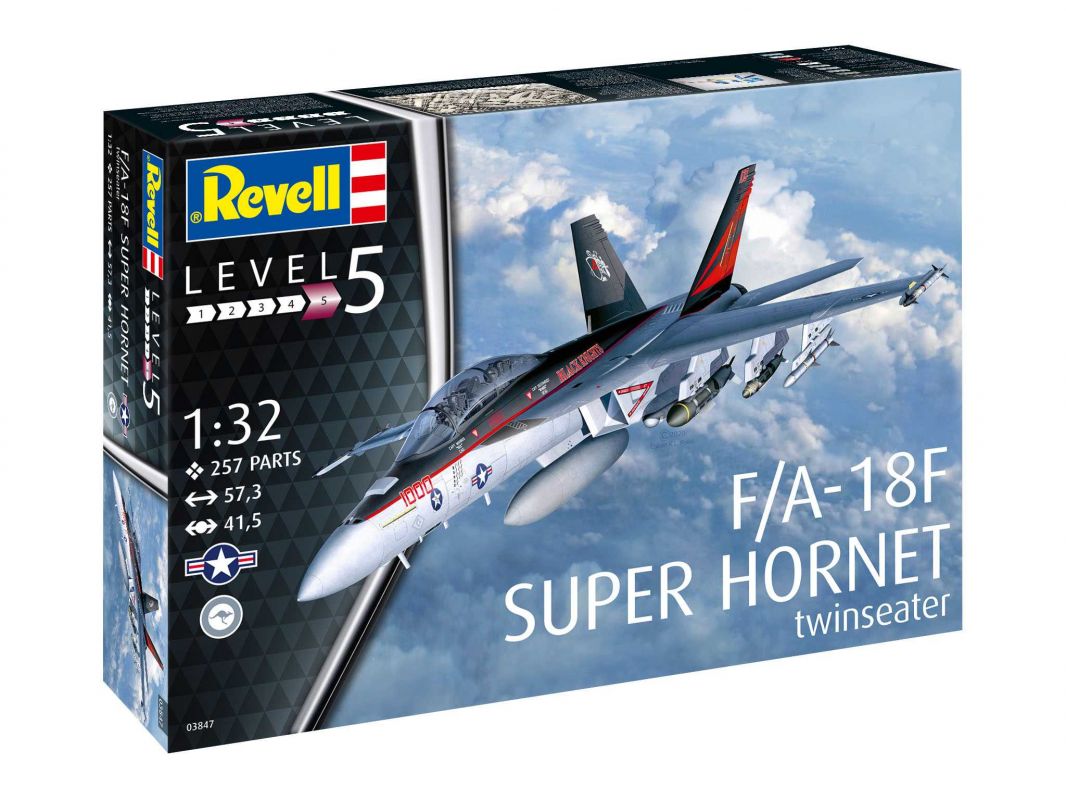 Plastic ModelKit letadlo 03847 - F/A-18F Super Hornet (1:32) Revell