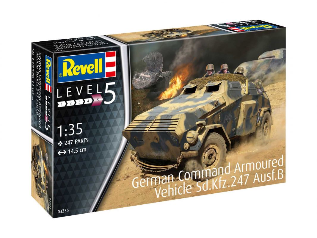Plastic ModelKit military 03335 - German Command Armoured Vehicle Sd.Kfz.247 Ausf.B (1:35) Revell
