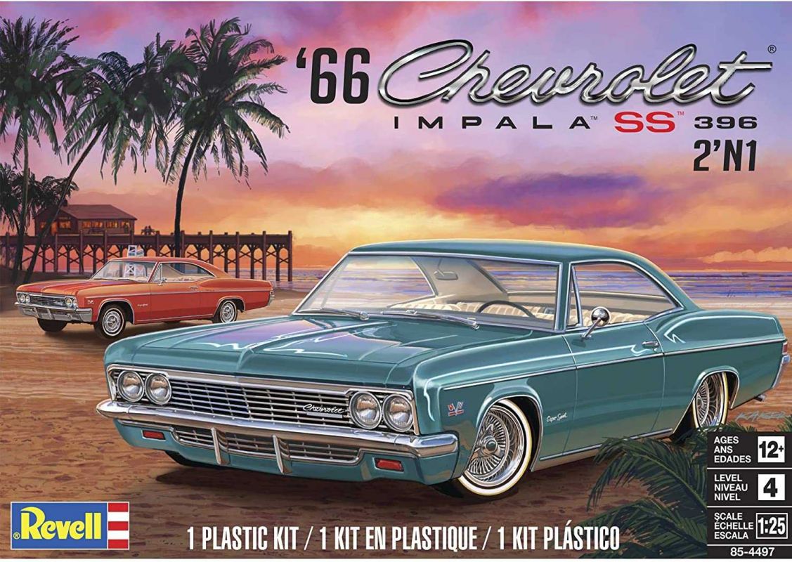 Plastic ModelKit MONOGRAM auto 4497 - 1966 Chevy Impala SS (1:25)