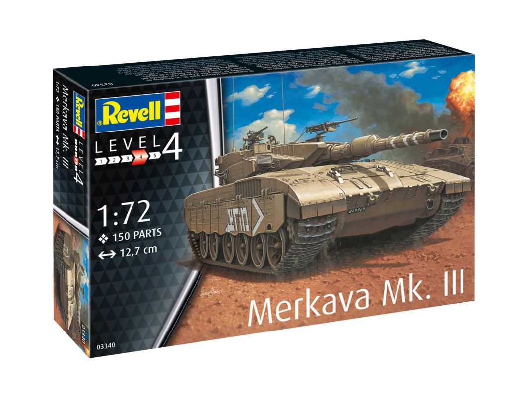 Plastic ModelKit tank 03340 - Merkava Mk.III (1:72) Revell