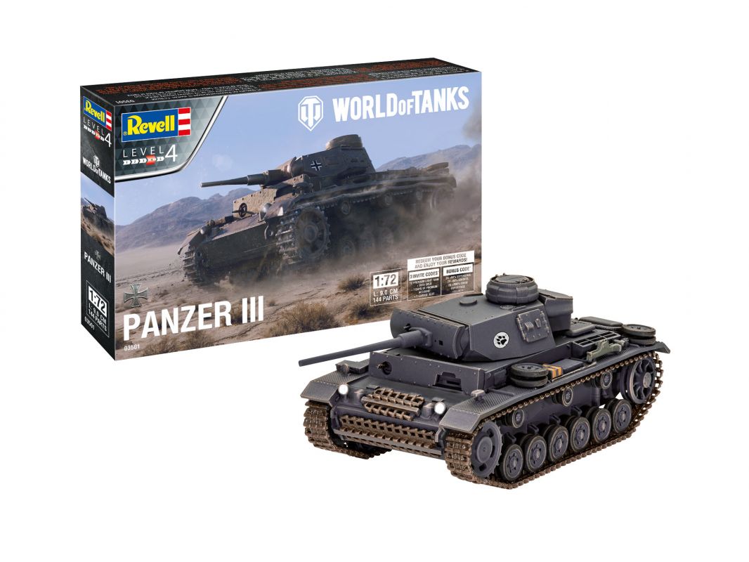 Plastic ModelKit World of Tanks 03501 - PzKpfw III Ausf. L (1:72) Revell