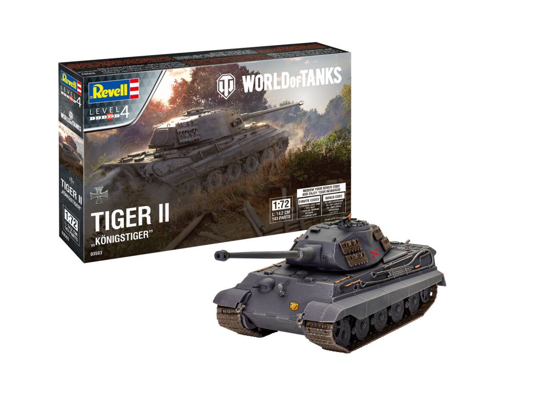 Plastic ModelKit World of Tanks 03503 - Tiger II Ausf. B "Königstiger" (1:72) Revell