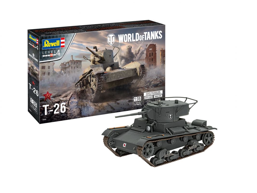 Plastic ModelKit World of Tanks 03505 - T-26 (1:35) Revell