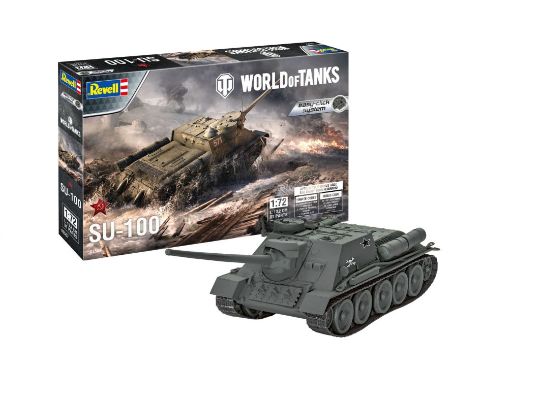 Plastic ModelKit World of Tanks 03507 - SU-100 (1:72) Revell