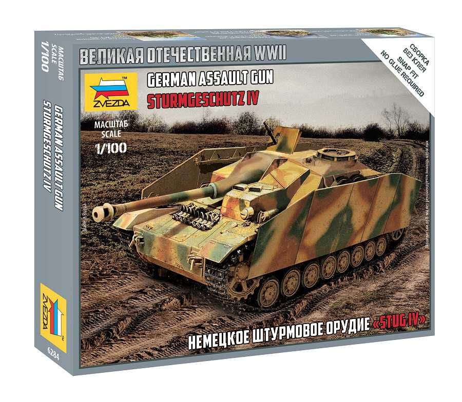 Snap Kit tank 6284 - German StuG IV (1:100) Zvezda