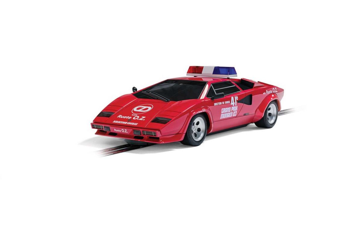 Autíčko Street SCALEXTRIC C4329 - Lamborghini Countach - 1983 Monaco GP Safety Car (1:32)