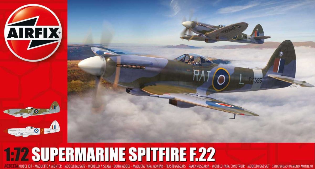 Classic Kit letadlo A02033A - Supermarine Spitfire F.22 (1:72) Airfix