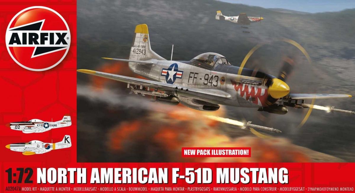 Classic Kit letadlo A02047A - North American F-51D Mustang (1:72) Airfix