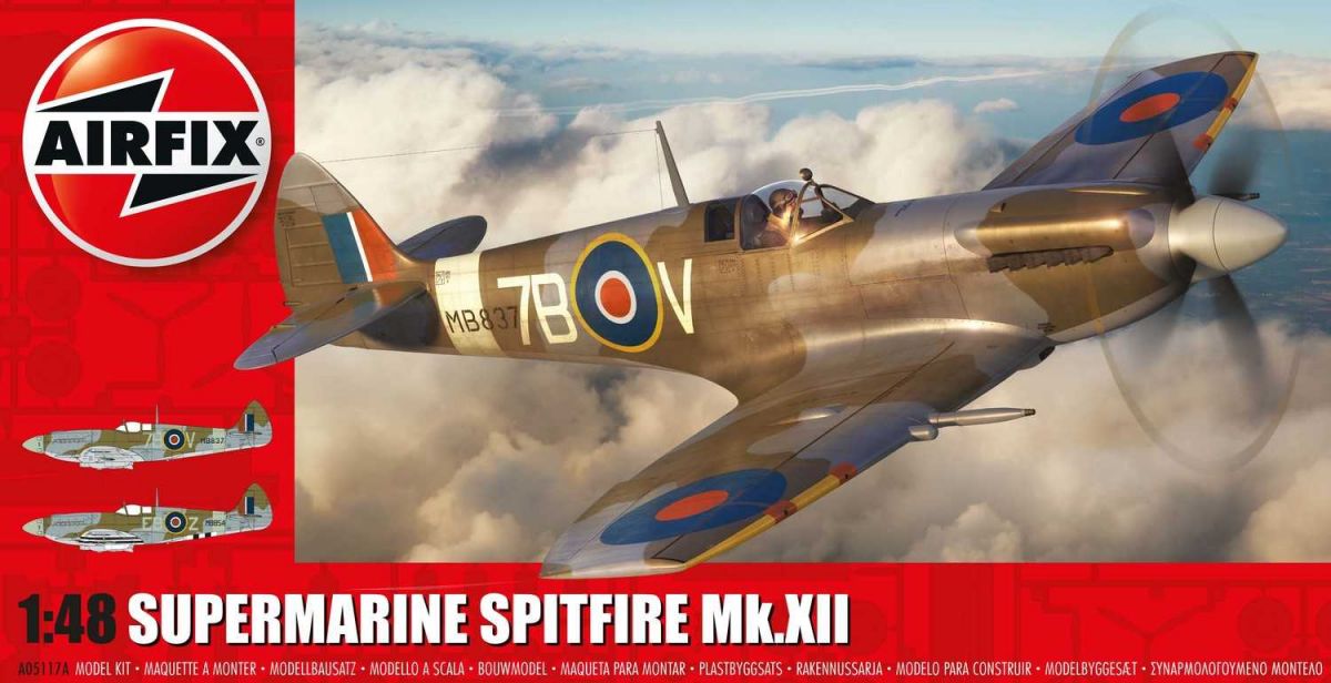 Classic Kit letadlo A05117A - Supermarine Spitfire Mk.XII (1:48) Airfix