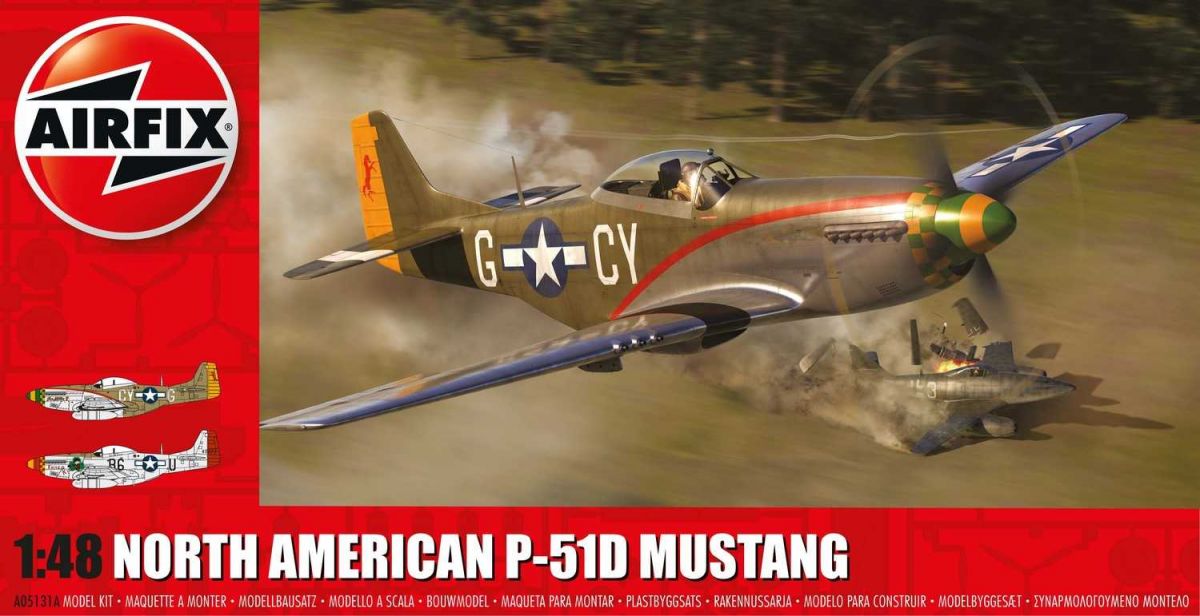 Classic Kit letadlo A05131A - North American P-51D Mustang (1:48) Airfix