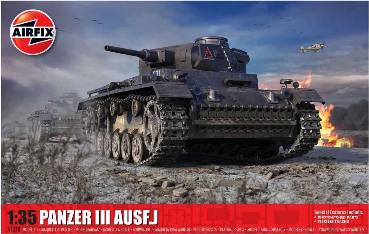 Classic Kit tank A1378 - Panzer III AUSF J (1:35) Airfix