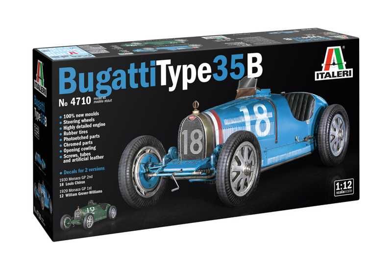 Model Kit auto 4710 - Bugatti Type 35B (1:12) Italeri