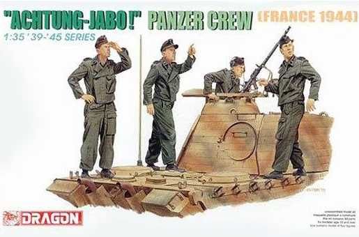 Model Kit figurky 6191 - "ACHTUNG-JABO!" PANZER CREW (FRANCE 1944) (1:35) Dragon