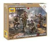 Model Kit figurky 6287 - US 81mm Mortat w/crew  (Snap Fit) (1:72)