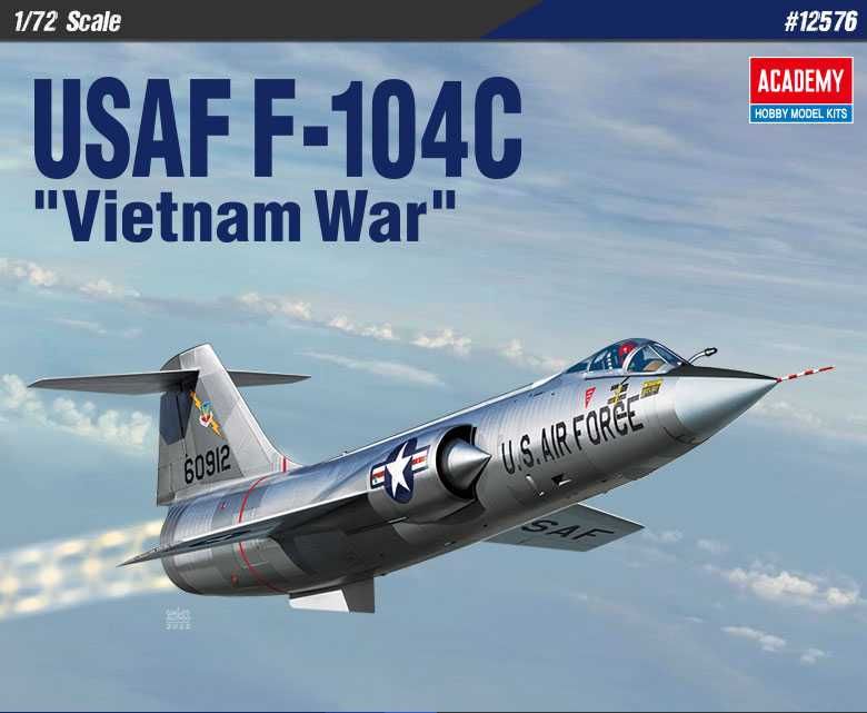 Model Kit letadlo 12576 - USAF F-104C "Vietnam War" (1:72) Academy