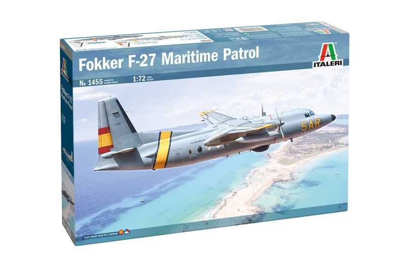 Model Kit letadlo 1455 - Fokker F-27 SAR (1:72) Italeri