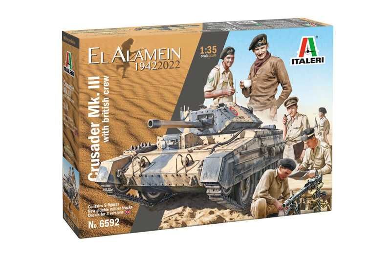 Model Kit military 6592 - Crusader Mk. II & British Tank Crew (1:35) Italeri