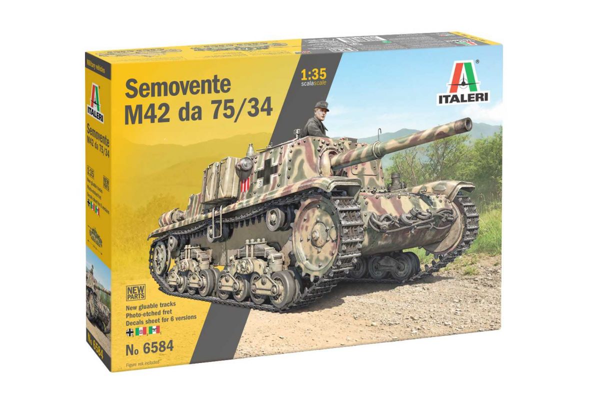 Model Kit tank 6584 - Semovente M42 da 75/34 (1:35) Italeri