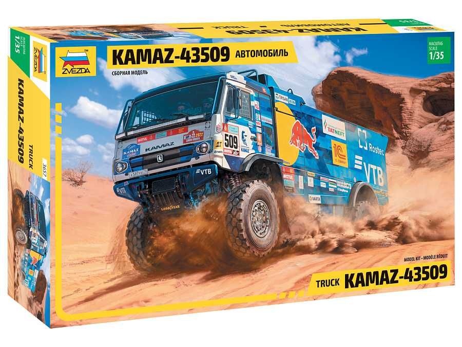 Model Kit auto 3657 - Kamaz rallye truck (1:35) Zvezda