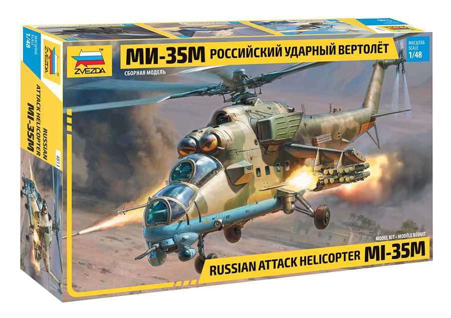 Model Kit vrtulník 4813 - MIL Mi-35 M "Hind E" (1:48) Zvezda