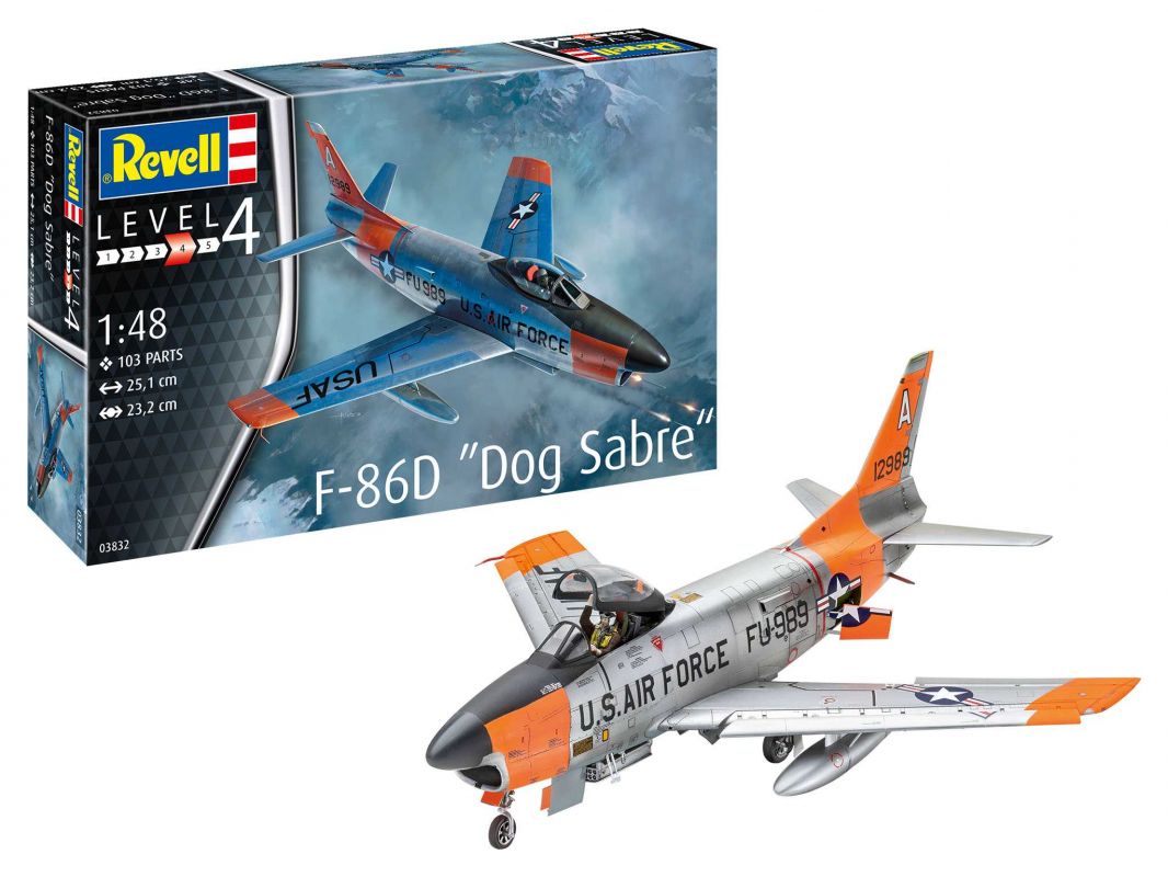 ModelSet letadlo 63832 - F-86D Dog Sabre (1:48) Revell