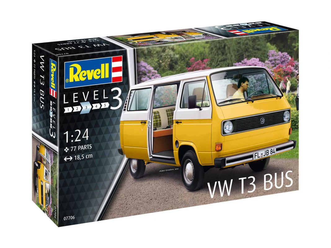 Plastic ModelKit auto 07706 - VW T3 Bus (1:24) Revell