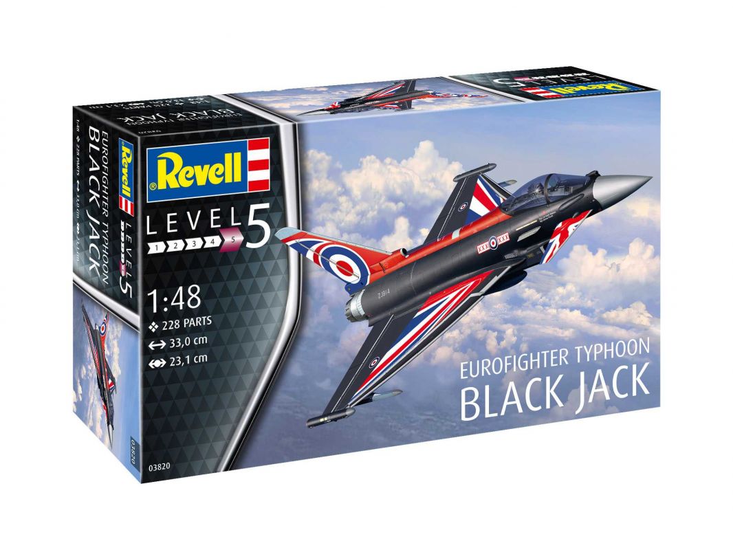 Plastic ModelKit letadlo 03820 - Eurofighter „Black Jack“ (1:48) Revell