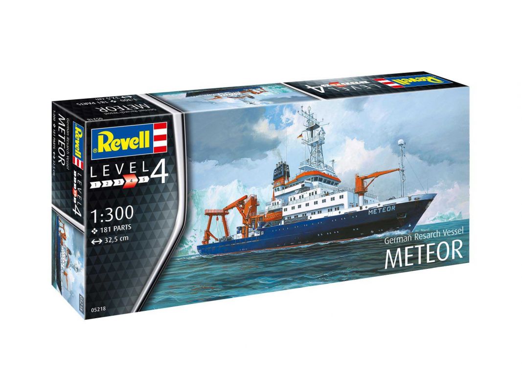 Plastic ModelKit loď 05218 - German Research Vessel Meteor (1:300) Revell