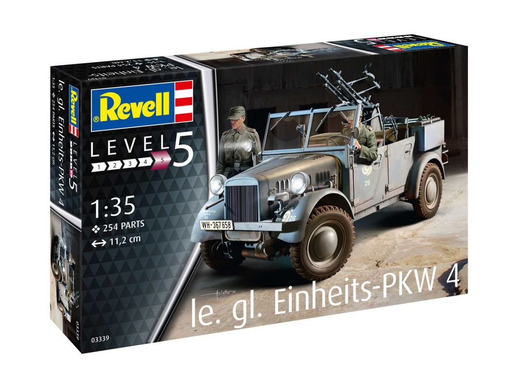 Plastic ModelKit military 03339 - Einheits-PKW Kfz.4 (1:35) Revell