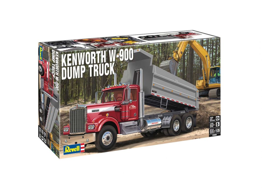 Plastic ModelKit MONOGRAM truck 2628 - Kenworth W-900 Dump Truck (1:25)