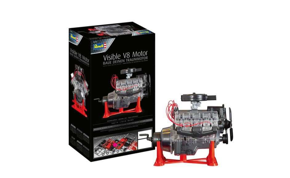 Plastic ModelKit motor 00460 - Visible V-8 Engine (1:4) Revell
