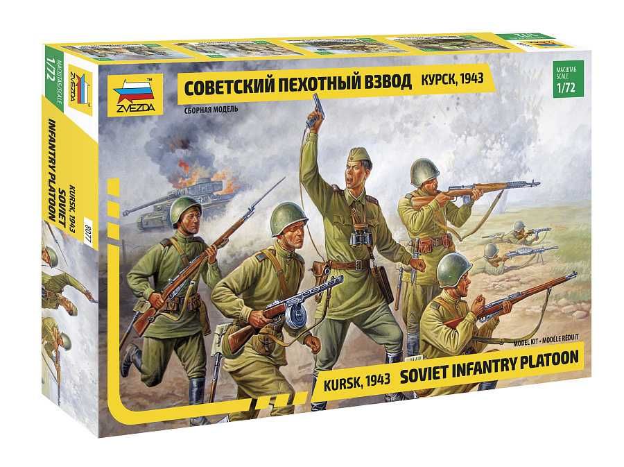 Wargames figurky 8077 - Soviet Infantry WWII (1:72) Zvezda