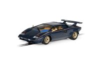 Autíčko Street SCALEXTRIC C4411 - Lamborghini Countach - Walter Wolf - Blue And Gold (1:32)