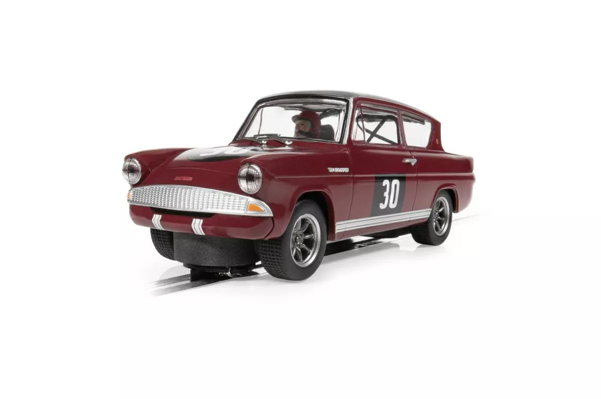 Autíčko Touring SCALEXTRIC C4546 - Ford Anglia 105E - Broadspeed (1:32)