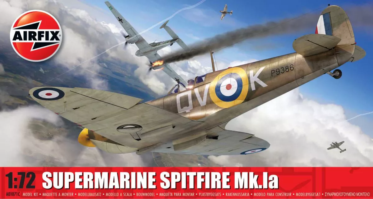 Classic Kit letadlo A01071C - Supermarine Spitfire Mk.Ia (1:72)