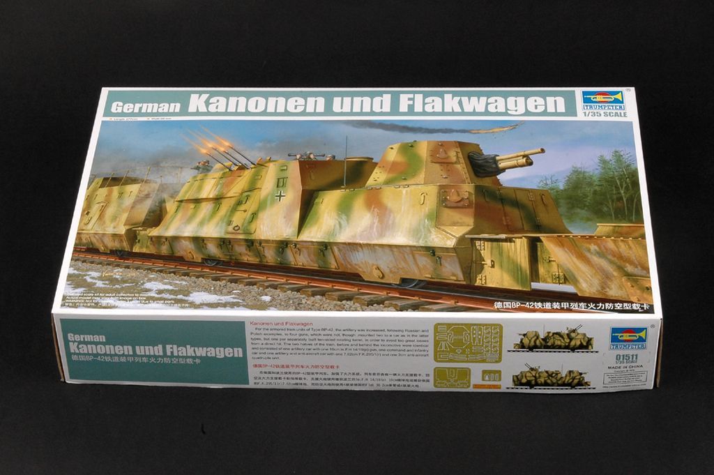 German Kanonen und Flakwagen Trumpeter