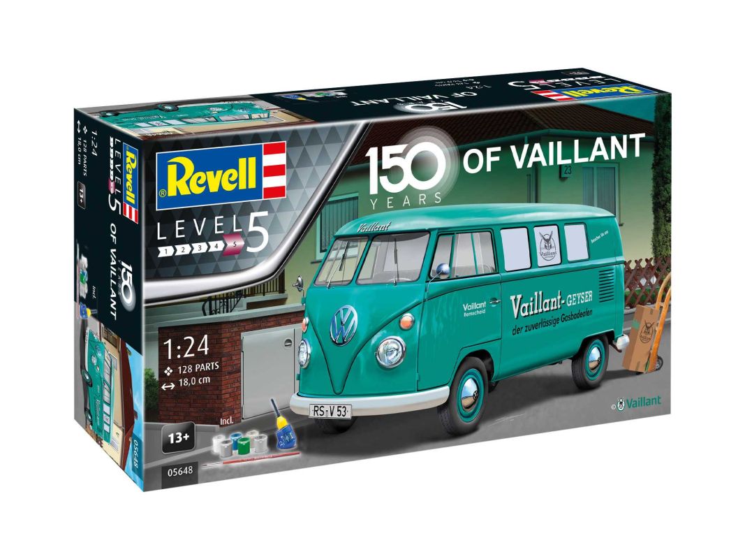 Gift-Set auto 05648 - 150 Years of Vaillant (VW T1 Bus) (1:24)