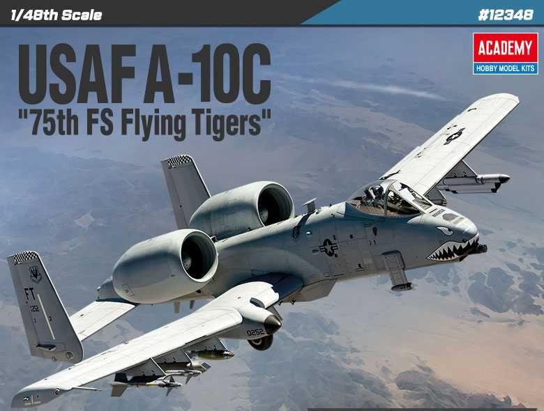 Model Kit letadlo 12348 - USAF A-10C "75th FS Flying Tigers" (1:48)