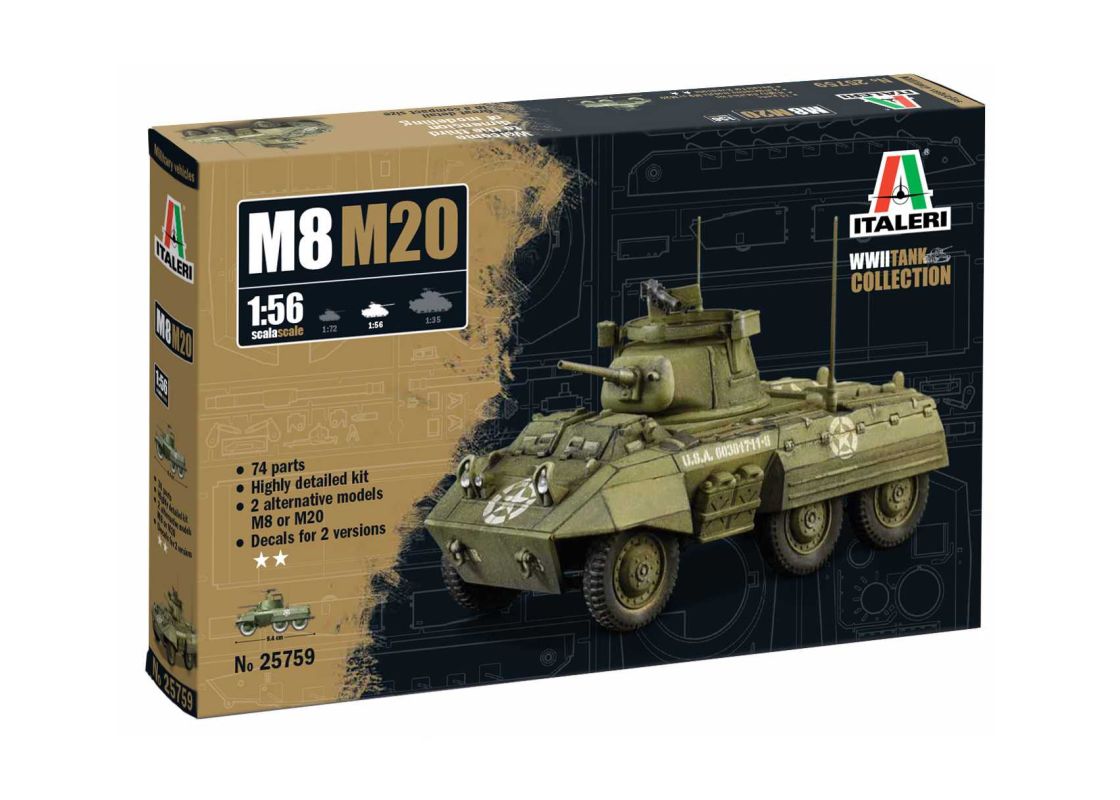 Model Kit military 25759 - M8/M20 (1:56)