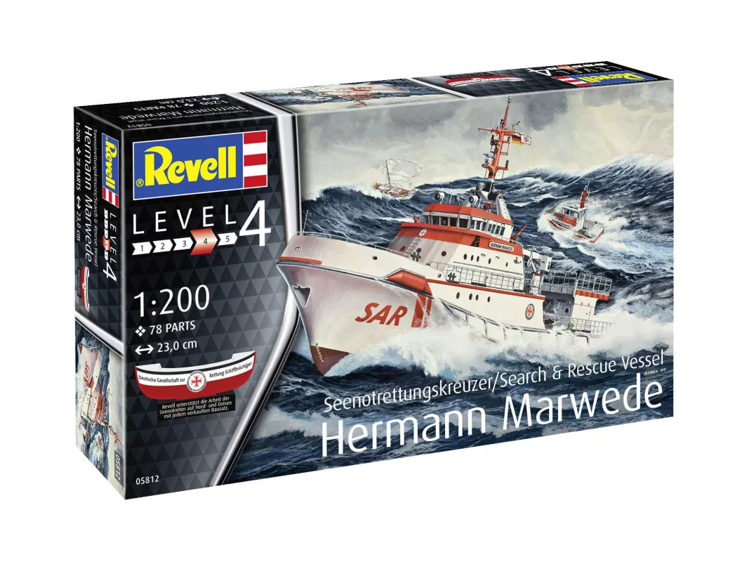 Plastic ModelKit loď 05812 - DGzRS Hermann Marwede (1:200)