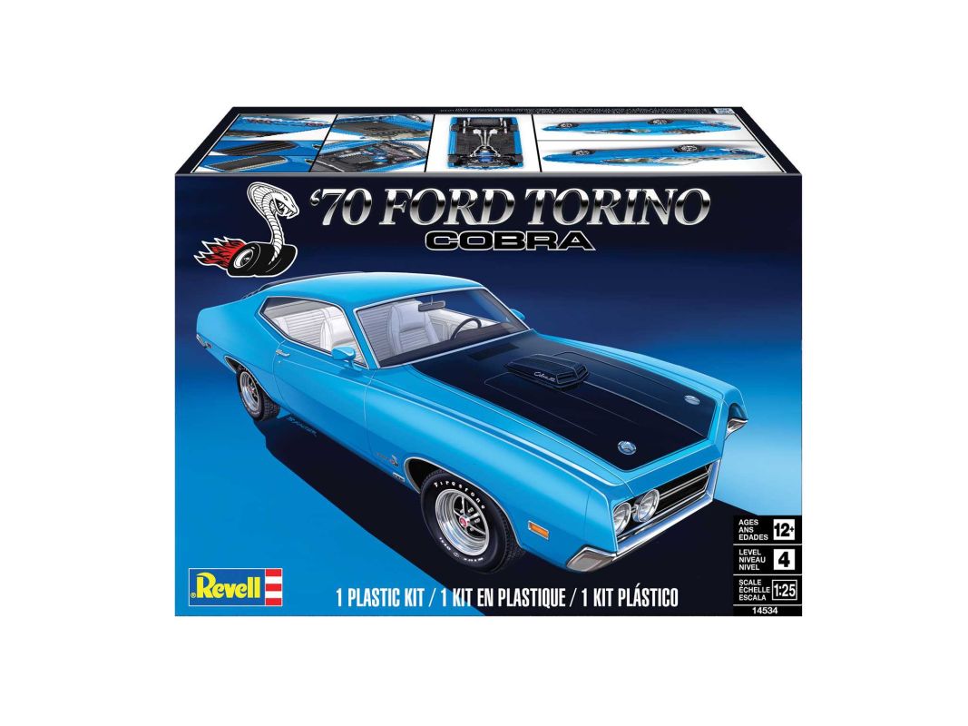 Plastic ModelKit MONOGRAM auto 4534 - 1970 Ford Torino Cobra (1:25)