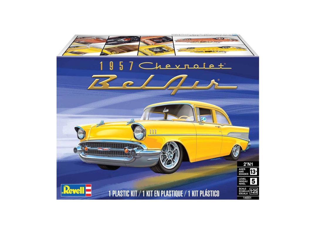 Plastic ModelKit MONOGRAM auto 4551 - 57 Chevy Bel Air (1:25)