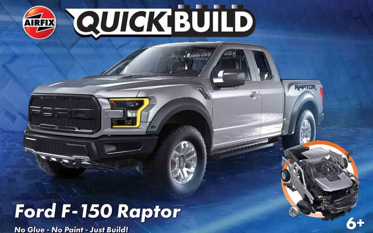 Quick Build auto J6053 - Ford F-150 Raptor - Grey