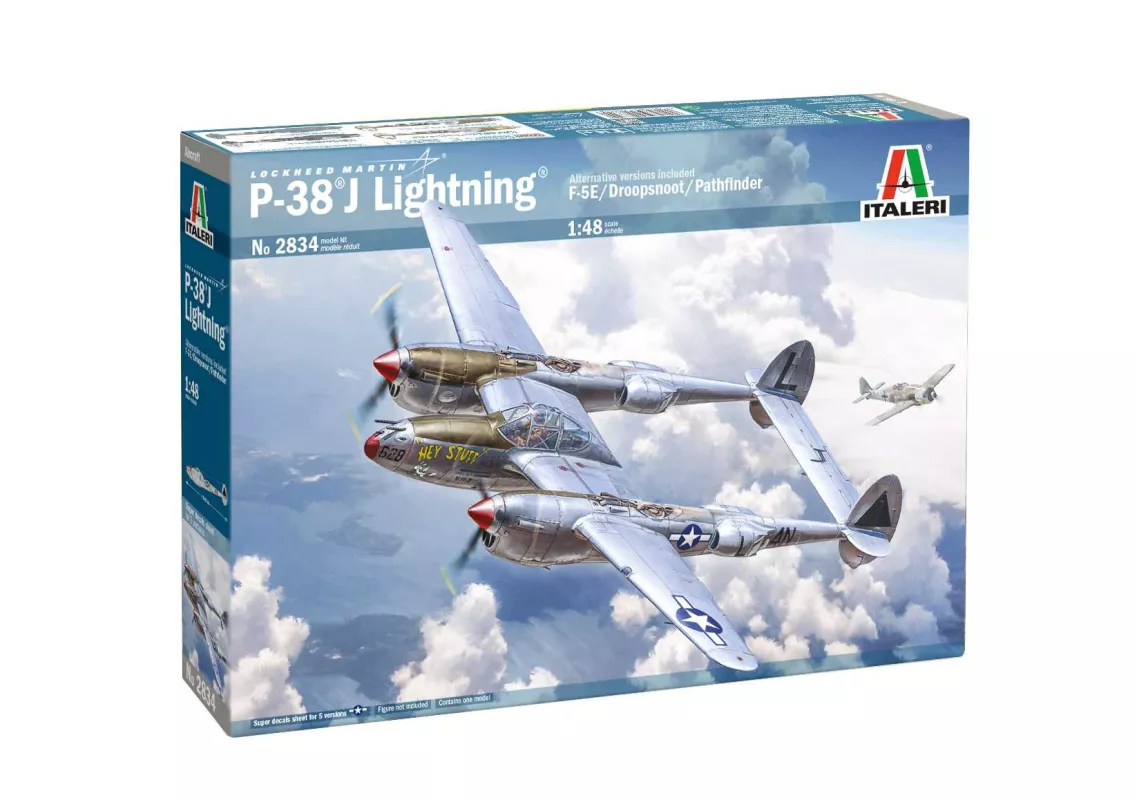 Model Kit letadlo 2834 - P-38J E.T.O. (1:48)