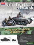 Model Kit military 13556 - German Panzer I Ausf.B & Motorcycle (1:35)