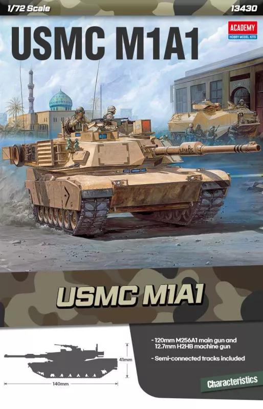 Model Kit tank 13430 - USMC M1A1 (1:72)